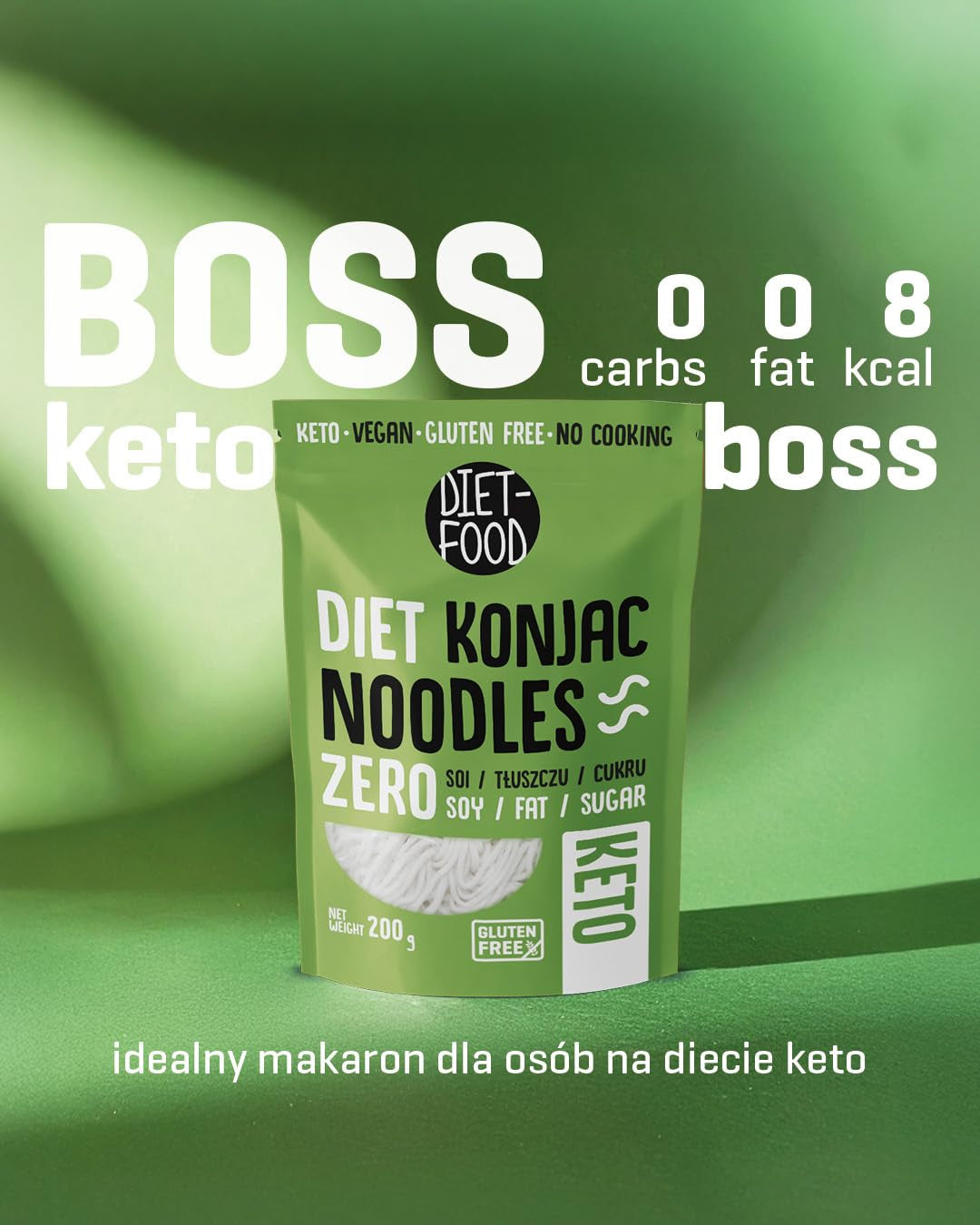 Nouilles Shirataki diététiques | Nouilles Konjac à faible teneur en glucides | 200 grammes de nouilles diététiques solubles dans l'eau, végétaliennes, faibles en calories, sans graisse, sans soja, sans gluten
