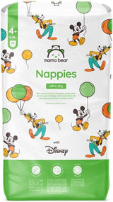 Marque Amazon : Mama Bear Disney Couches Ultra Dry, taille 3 (4-9 kg) – Boîte mensuelle, blanche, 172 pièces (2 paquets de 86)