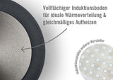 Woll Nowo Titanium Kasserole - Induktiv -, Ø 32 Cm, 8 Cm Hoch, 5.5 Liter, Mit 2 Seitengriffen - Geeignet Für Alle Herdarten Moules et plaques pour la cuisson Naty Shop