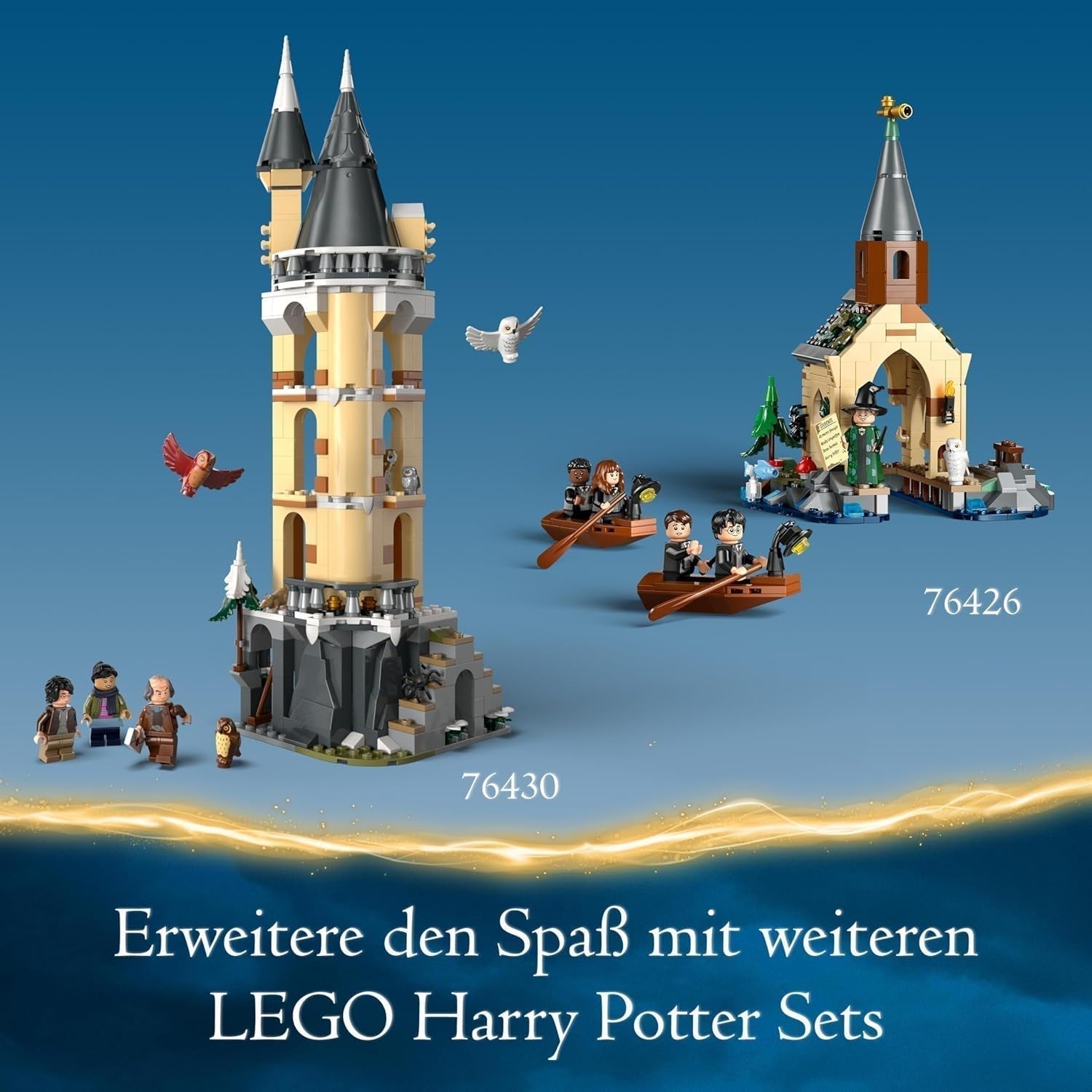 LEGO Harry Potter La cabane de Hagrid : une visite inattendue, ensemble avec 5 mini figurines et 2 figurines d'animaux, cadeau pour femmes et hommes, jouet d'aventure magique, ensemble fantastique 76428 Jeux de construction Beuche den LEGO-Store