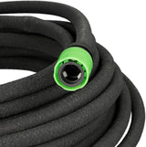Tuyau d'arrosage Relaxdays 25 m, tuyau d'arrosage pour arrosage des couches hautes et des haies, tuyau d'arrosage noir