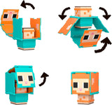 Mattel Minecraft Flippin' Figs - Pack de 2 moutons et poulets avec figurines de jeu 2 en 1, grosses têtes et design pixel HXK17 Figurines d'action Naty Shop