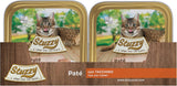 Mister Nassfutter für ausgewachsene Katzen, Turkey, Line Pastete und Fleisch in Stücken, total 3,2 kg (32 Becher x 100 g)