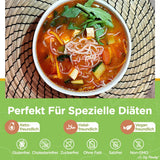 Elf-Family 270g x6er Box (paquet de 12) Bio Konjak Nudeln Ultra Low Carb Shirataki Nudeln Vegan Glutenfree-Instant Nudeln sans Kohlenhydrate/Keto/Kalorienarme/Fettfrei/Zuckerfrei -Spaghetti MHD : 12/11/2026