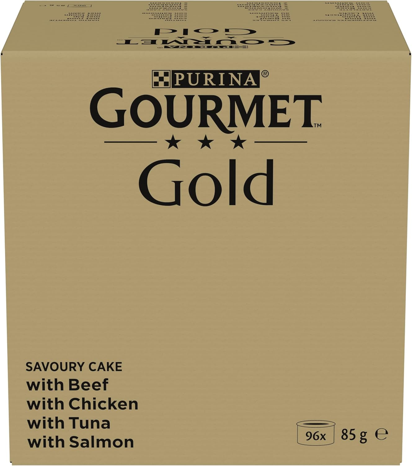 Nourriture humide pour chat Gourmet Gold Refined Ragout, mélange assorti, paquet de 96 (96 x 85g)