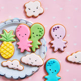 Stylos colorants alimentaires Funcakes rouge-vert : stylos colorants alimentaires, pointe flexible pour lignes épaisses et fines, stylo comestible pour biscuits, gâteaux, fondants et plus encore, idéal pour la personnalisation, certifié Halal