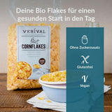 Verival Cornflakes non sucrés, paquet 6 x 250 grammes Cereale Naty Shop