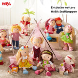 Poupée douce HABA Annelie - Poupée douce aux cheveux arrangés - Avec vêtements interchangeables - A partir de 18 mois - 30 cm - Lavable - 1302108001