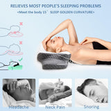 Topmener Oreiller orthopédique en mousse à mémoire de forme, oreiller cervical réglable, oreiller orthopédique ergonomique en forme de papillon pour le soutien du cou pendant le sommeil, oreiller de couchage pour dormeurs sur le dos et le ventre Oreillers orthopédiques cervicaux Naty Shop