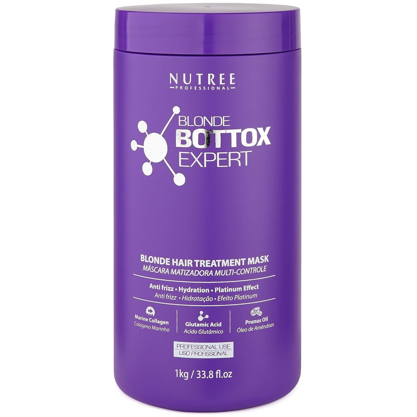 TRAITEMENT CAPILLAIRE BLONDE BONDOX 1 kg Masque chauffant violet professionnel - Huile d'olive - restaure l'élasticité et la flexibilité des cheveux, adoucit, hydrate et ajoute de la brillance Naty Shop Hair Mask Default Title