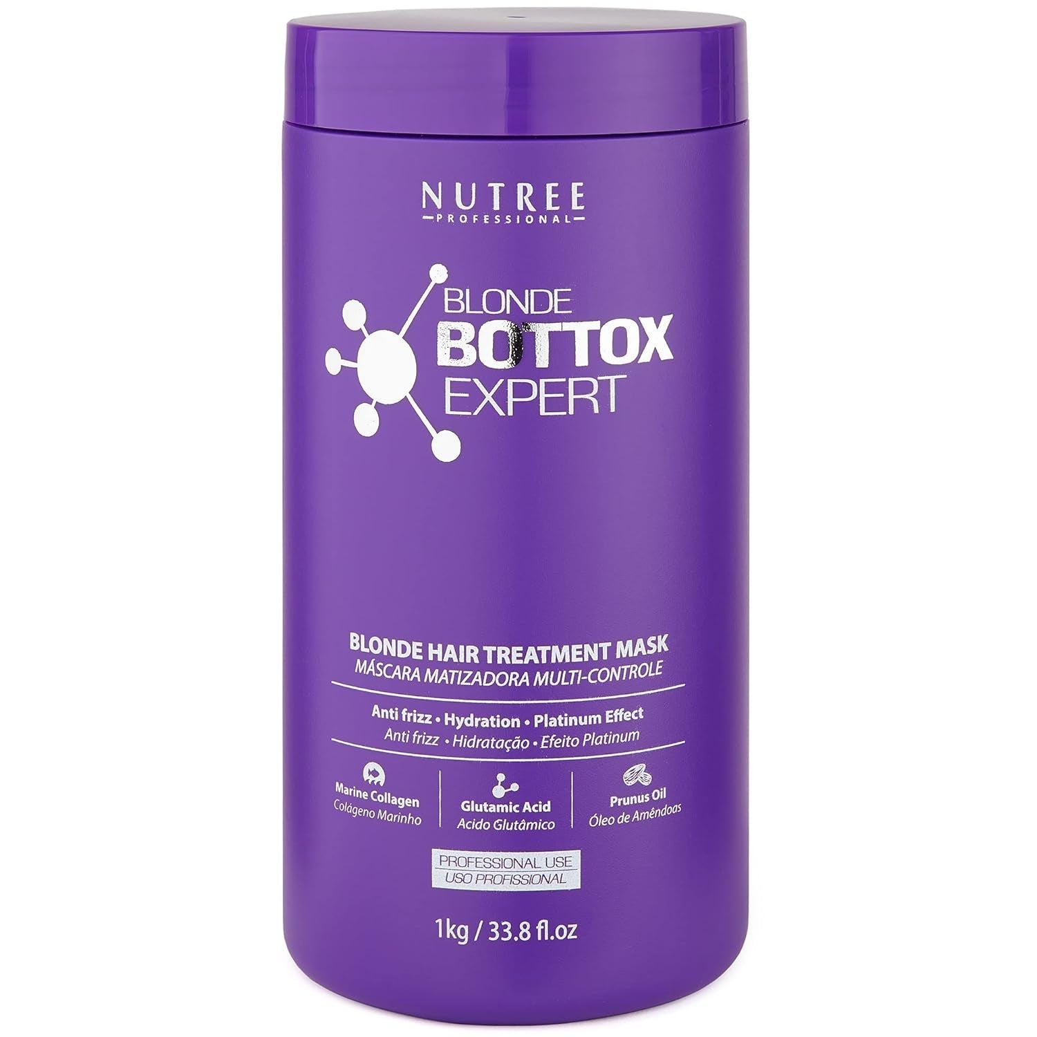 TRAITEMENT CAPILLAIRE BLONDE BONDOX 1 kg Masque chauffant violet professionnel - Huile d'olive - restaure l'élasticité et la flexibilité des cheveux, adoucit, hydrate et ajoute de la brillance Naty Shop Hair Mask Default Title