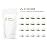 Anna'S Teapot Sencha Sachets de Thé Vert Bio - Thé Vert Japonais Bio 20 Sachets Pyramides dans un Sachet Refermable