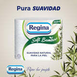Papier toilette Regina Soft Bamboo, 40 rouleaux, 3 couches, 160 feuilles, douceur naturelle pour votre peau, papier toilette en fibre de bambou, emballage en papier, certificat Fsc