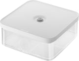 Boîte ZWILLING FRESH & SAVE CUBE, Taille 2M, Boîte de Rangement Modulaire et Empilable, Rangement Hermétique et Vidable, Passe au Lave-Vaisselle, Boîtes de Conservation Alimentaires Transparentes Naty Shop L