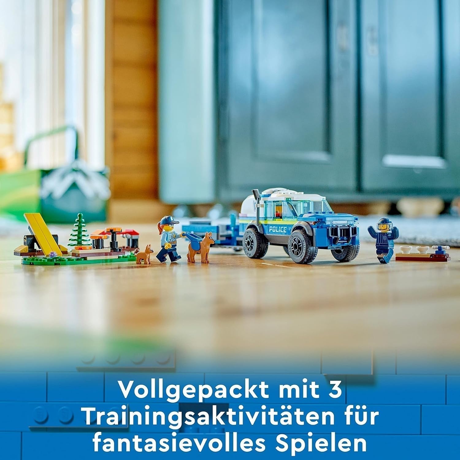 LEGO 60369 City Mobile Police Dog Training, voiture de police jouet avec remorque, figurines de chien et de chiot, ensemble d'animaux pour enfants à partir de 5 ans Besuche den LEGO-Store