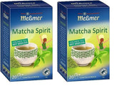 Messmer MATCHA SPIRIT | Thé vert au Matcha | 20 sachets de thé | Végétalien | Sans gluten | Sans lactose (paquet de 2)