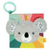 Fehn Soft imagier Bruno - livre doux pour bébés en tissu avec motifs d'animaux - livre de jouets en tissu à suspendre pour poussettes et sièges auto - livre avec des pétards pour bébés et enfants à partir de 0 mois Baby Toys Naty Shop Koala