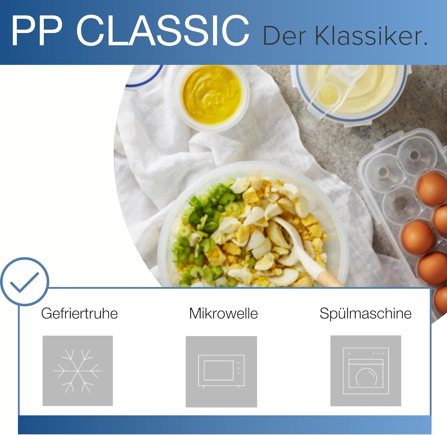 LocknLock PP Classic ensemble de pots de conservation des aliments 5 pièces | 180 ml, 350 ml, 600 ml, 870 ml, 3,6 L | 100 % étanche à l'air et à l'eau | sans BPA | organisateur de congélateur et de réfrigérateur | vont au lave-vaisselle et au micro-ondes Boîtes de conservation des aliments Naty Shop