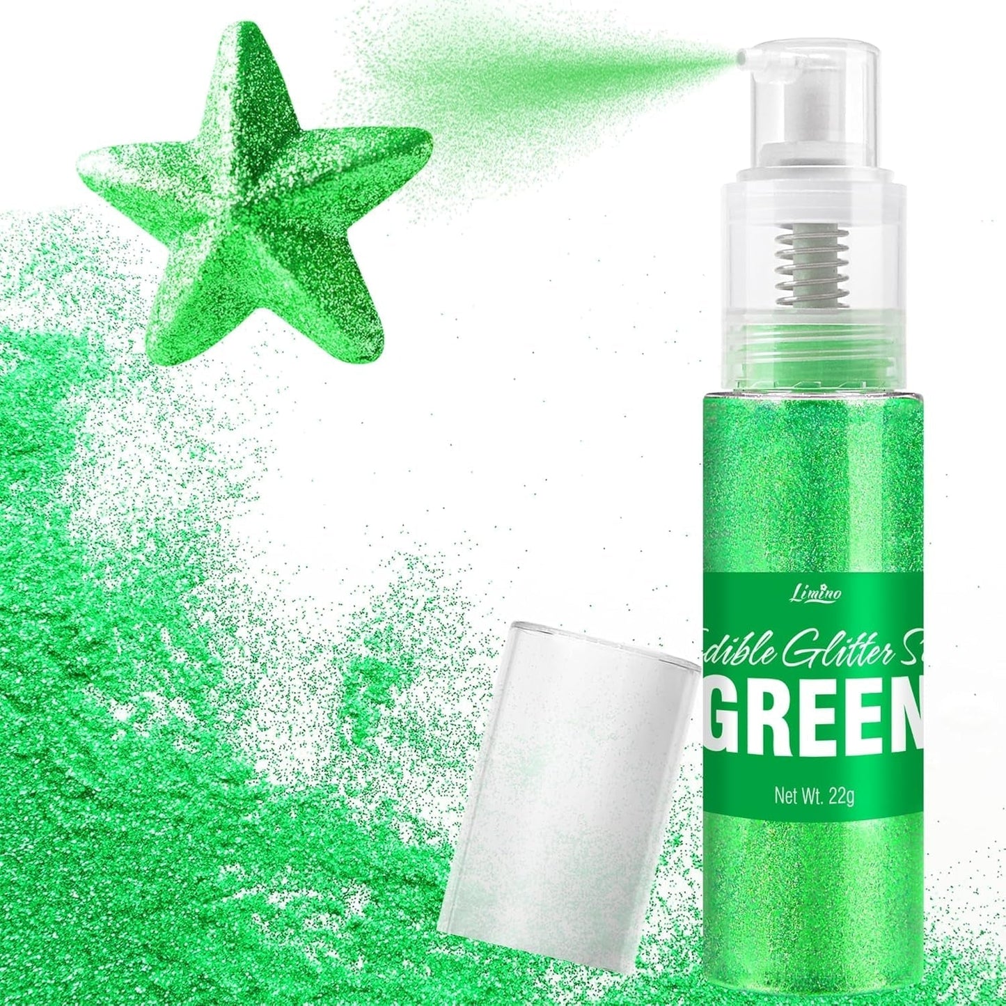 Spray de Paillettes Comestibles - 22G Paillettes Comestibles, Poudre de Paillettes Comestible pour Boissons, Décorations de Gâteaux, Macarons - Poudre de Paillettes Colorantes Alimentaires, Paillettes Comestibles pour Cocktails, Muffins (Rose)