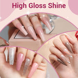 Modelones Ensemble de Vernis à Ongles Gel 35 Pièces, Ensemble de Vernis à Ongles UV avec Lampe 48W, Ensemble de Vernis à Ongles Gel Nude Marron Blanc Rose, Ensemble de Vernis à Ongles Gel UV avec Top Coat Base Nail Studio Set