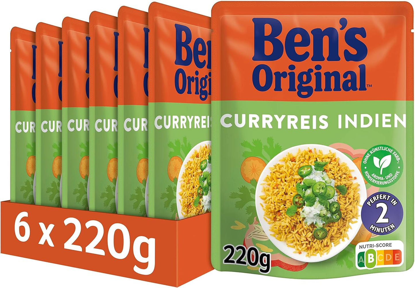 BEN'S ORIGINAL™ Riz express mexicain 6 x 220g