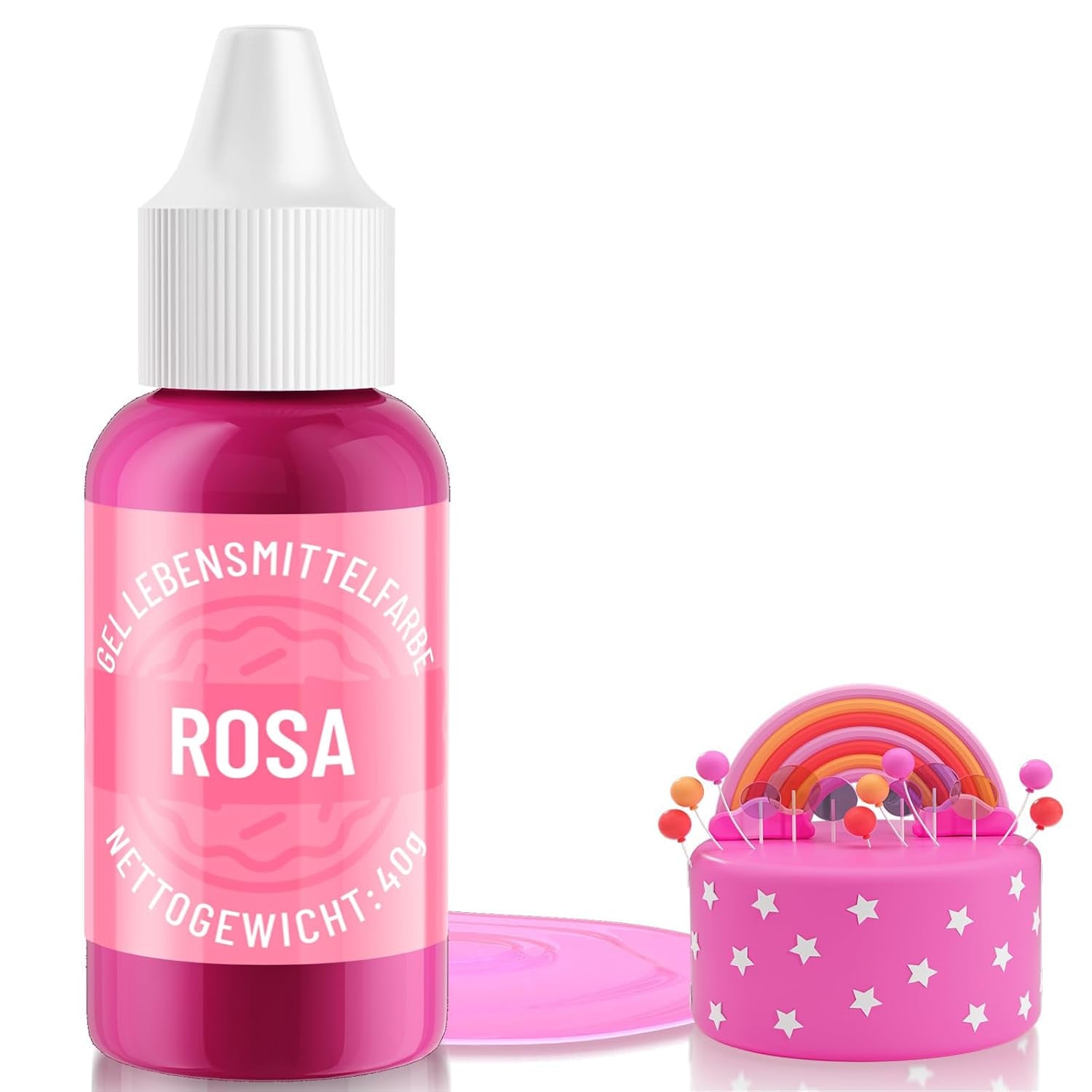 Colorant alimentaire en gel noir - 40 g de colorant alimentaire à base de gel, colorant alimentaire sans sucre, très concentré, pour la cuisson de gâteaux, macarons, glaçages, fondants, biscuits, beignets