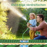 Tuyau d'arrosage extensible de 45 m, tuyau d'eau flexible rétractable automatique, 10 modes de pulvérisation, TPE 2500D, connecteurs métalliques, pour très grands jardins, agriculture, nettoyage