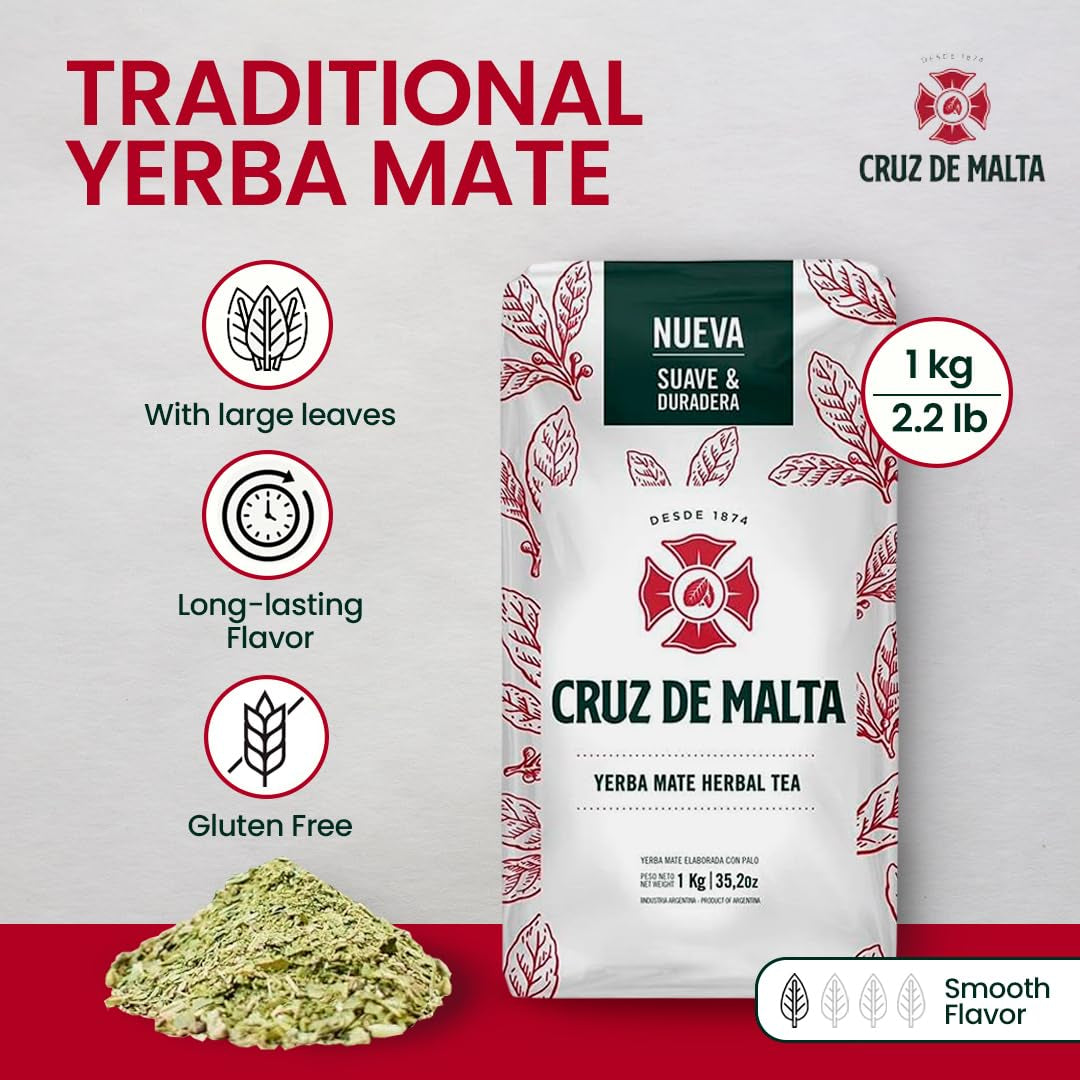 Thé maté argentin avec morceaux de tiges, 1 kg.