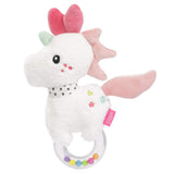 Fehn Jouet en forme de pieuvre - Hochet, couinement, sensation de motricité - Jouet en peluche pour bébé en tissu doux - Jouet pour bébé et tout-petit à partir de 0 mois Jouets pour bébé Naty Shop Licorne