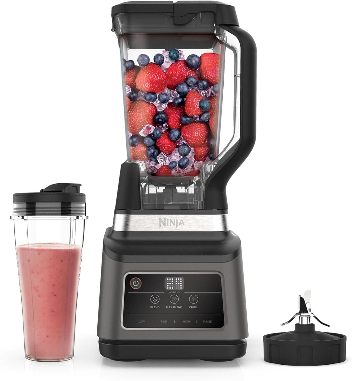 Robot culinaire technologie Auto-IQ Ninja BN650EU, 850W, 2,1L, noir Naty Shop Mixer 2 en 1