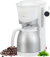 Cafetière Clatronic® avec thermos | pour 8 à 10 tasses de café | sans perte de température | cafetière avec filtre | 1 litre | Expresso | Cafetière filtre avec thermos | KA 3327 noir