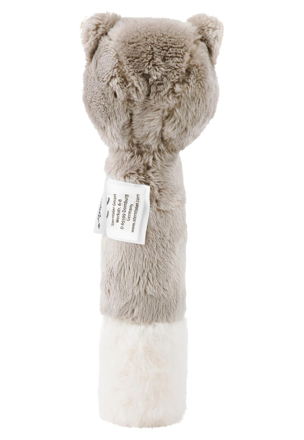 Sterntaler bébé chat couineur Lilly - Jouet pour bébé en polaire douce - Jouet à saisir pour bébés - Premières tentatives pour attraper et jouer, gris Bebe Toys Naty Shop