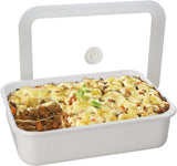 Boîte de conservation sous vide émaillée | XL| 1,85L | 23,5 x 17,5 x 7 cm | garde les aliments frais beaucoup plus longtemps | protège les aliments contre les bactéries et les infestations fongiques | sans pompe à vide Boîtes de conservation alimentaire Naty Shop