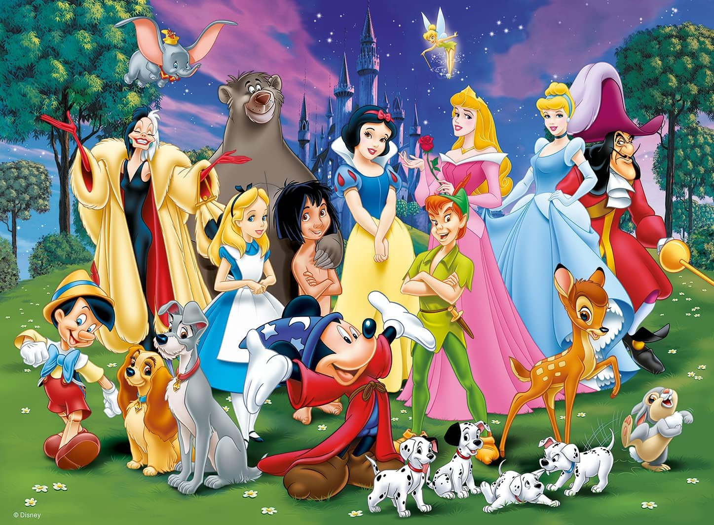 Puzzle Ravensburger pour enfants - 12698 Favoris Disney - Puzzle Disney pour enfants de plus de 8 ans, avec 200 pièces au format XXL Puzzle Naty Shop