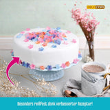 Couverture fondante roulée blanche DECOCINO - 300g - couverture fondante prête à l'emploi pour recouvrir et décorer gâteaux et cupcakes - sans gluten et vegan (pack de 2) Naty Shop Sugarpaste