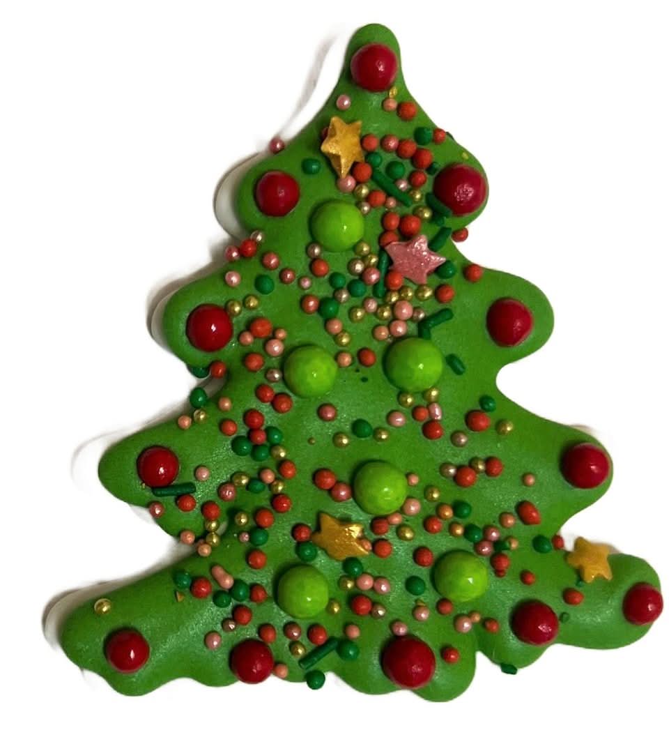 Décoration comestible en sucre, sapin de Noël Nati Shop