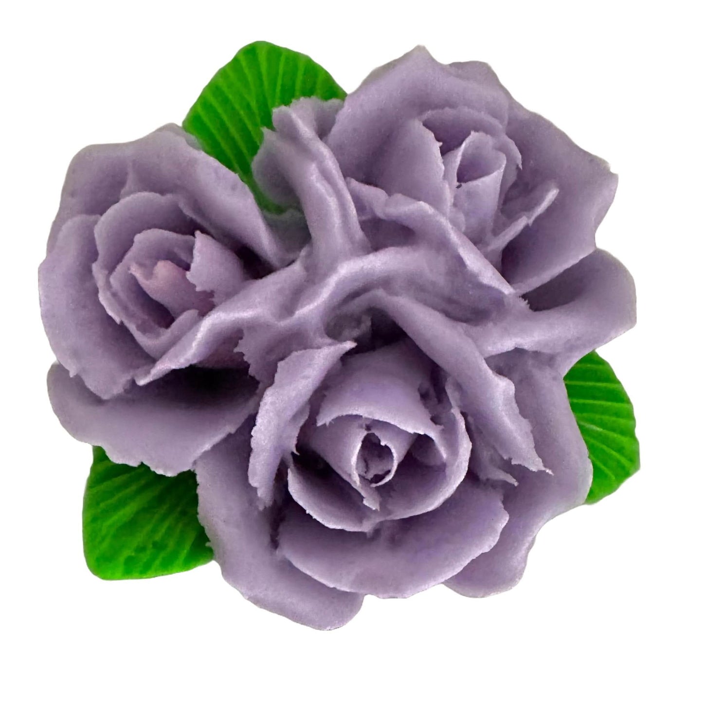 Décoration comestible en sucre, Bouquet de roses violettes Décorations en Pâte à Sucre Nati Shop