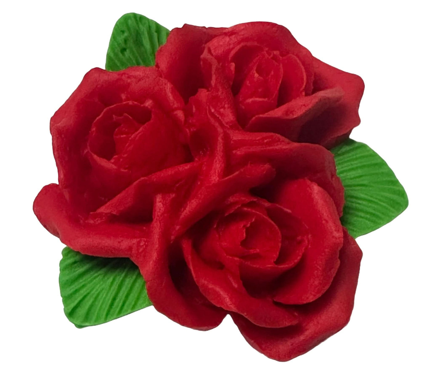 Décoration comestible en sucre, Décorations Bouquet de roses rouges de Pâte à Sucre Nati Shop