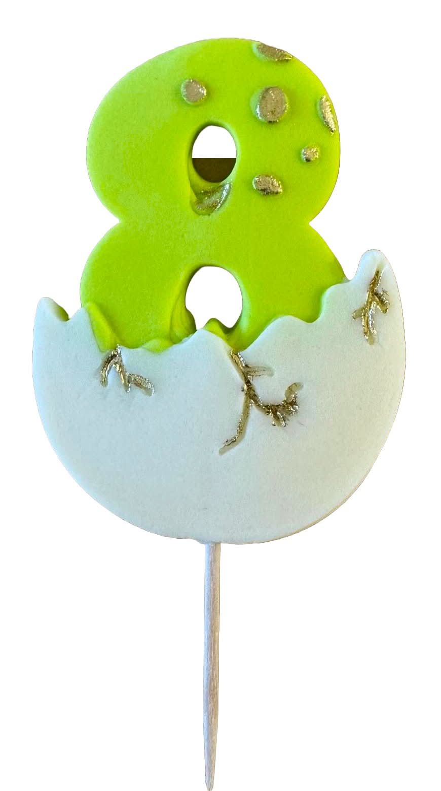 Décoration comestible en sucre, Décorations en Pâte à Sucre Numéro 8 Nati Shop