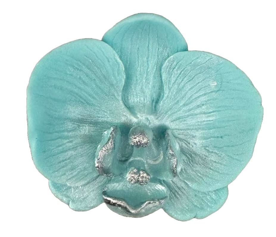 Décoration comestible en sucre, Décorations en Pâte à Sucre Orchidée Bleue Nati Shop