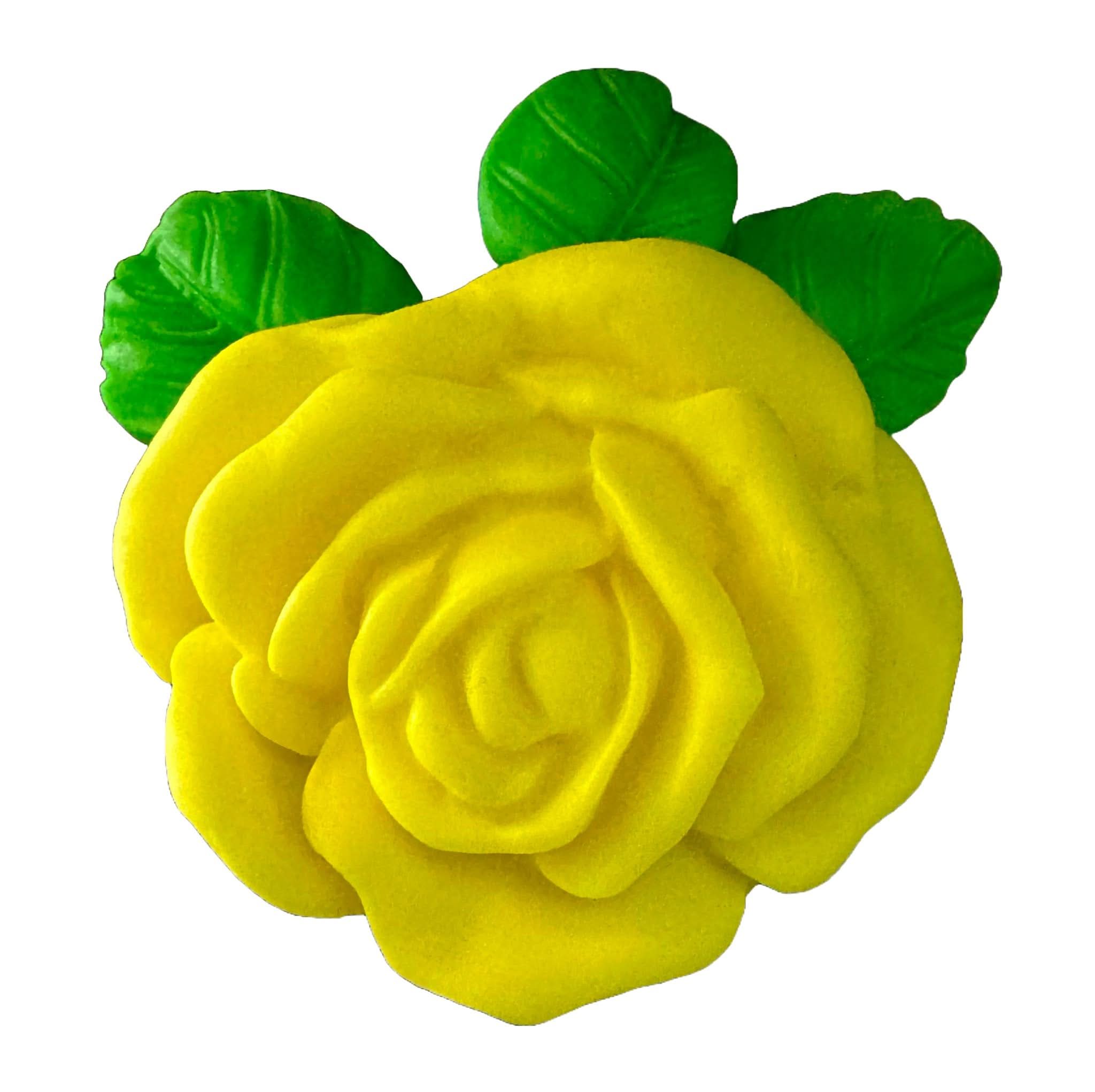 Décoration comestible en sucre, Décorations Roses Jaunes de Sugar Paste Nati Shop