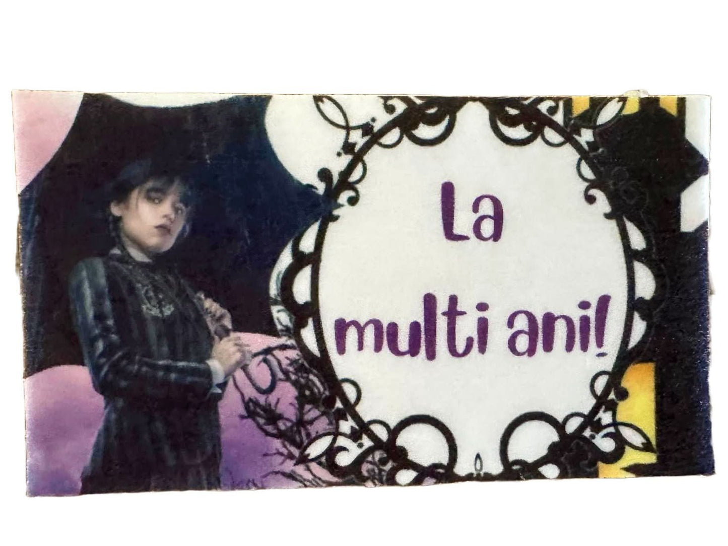 Décoration comestible en sucre, mercredi - "Joyeux anniversaire !" Boutique Nati