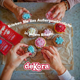 Dekora - Fondant en pâte à sucre blanche 150g - Parfait pour les gâteaux et décorations de pâtisserie - Sans gluten ni lactose - Goût vanille - Doux, flexible et facile à façonner pour des décorations créatives Naty Shop Sugarpaste