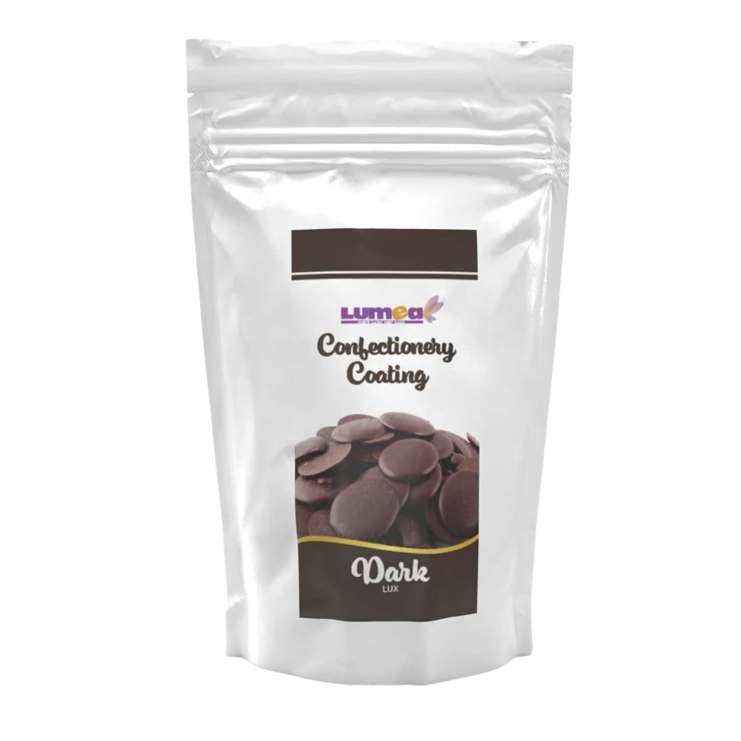 Gouttes de couverture Dekozauber24, blanches, 500g, au goût chocolat blanc et vanille, chips Deco Melts, passent au micro-ondes, pour cake pops, gâteaux, tartelettes, dégoulinants ou glaçages Naty Shop pâte à sucre Marron foncé