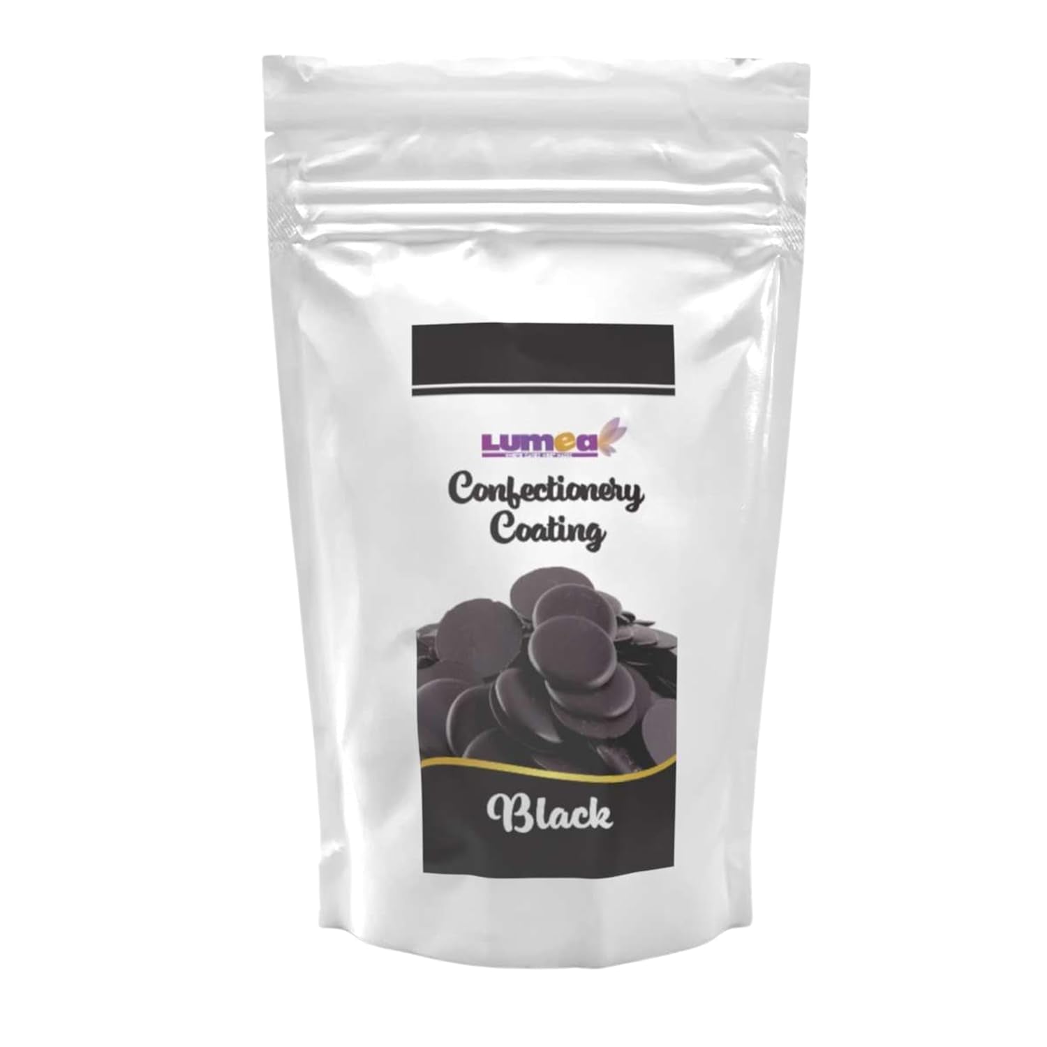 Gouttes de couverture Dekozauber24, blanches, 500g, au goût chocolat blanc et vanille, chips Deco Melts, passent au micro-ondes, pour cake pops, gâteaux, tartelettes, dripping ou glaçage Naty Shop Sugarpaste Black