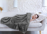 Utopia Bedding Couverture polaire douillette [228 x 228 cm, gris] Couverture douce, légère, chaude et moelleuse Couverture confortable et respirante pour lit, canapé, lits et couvertures Besuche den Utopia Bedding-Store