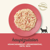 Applaws Nourriture humide naturelle de qualité supérieure pour chats, poulet et canard en soupe, en conserve 70 g (24 x 70 g)