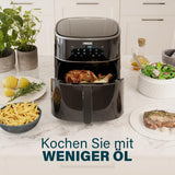 Friteuse à air chaud numérique Princess - Capacité du bol variable - 8 litres maximum - 6 programmes prédéfinis Électroménager Naty Shop