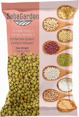 Lentilles vertes – variété Laird, paquet de 1 kg | Lentilles entières de qualité supérieure | Riche en protéines et fibres | Végétalien, sans OGM | Idéal pour les soupes, les salades, les currys et la préparation des repas