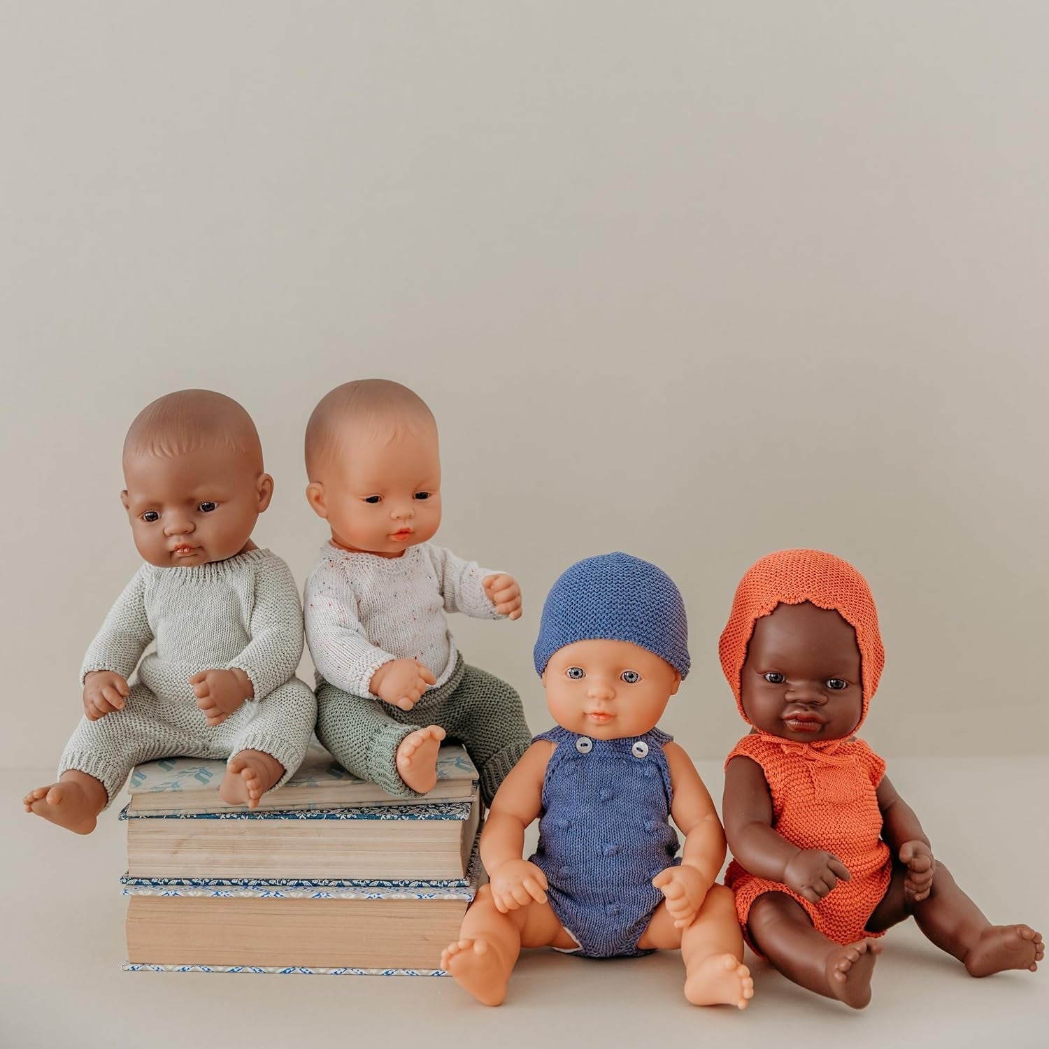 Miniland Baby poupée, garçon africain, 32 cm, anatomiquement correcte